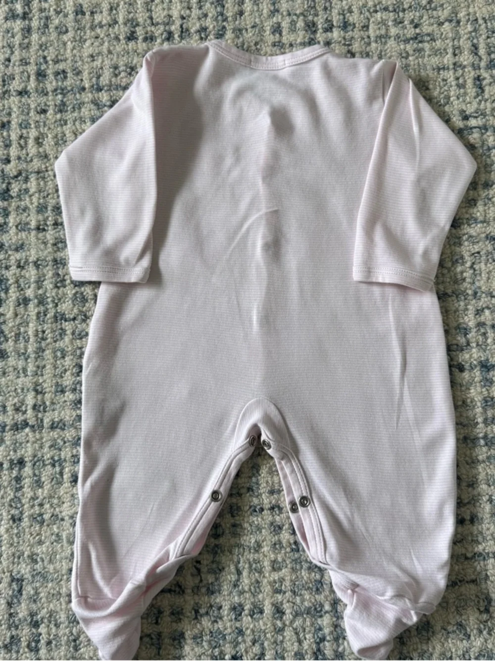 Kissy Kissy Baby Girl Striped Onesie Footie - size 3-6 months